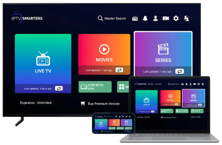 IPTV Smarters Interface Isolated