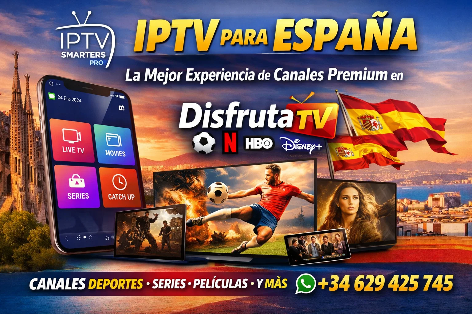 IPTV para IPTV Smarters Pro en España – La Mejor Experiencia de Canales Premium