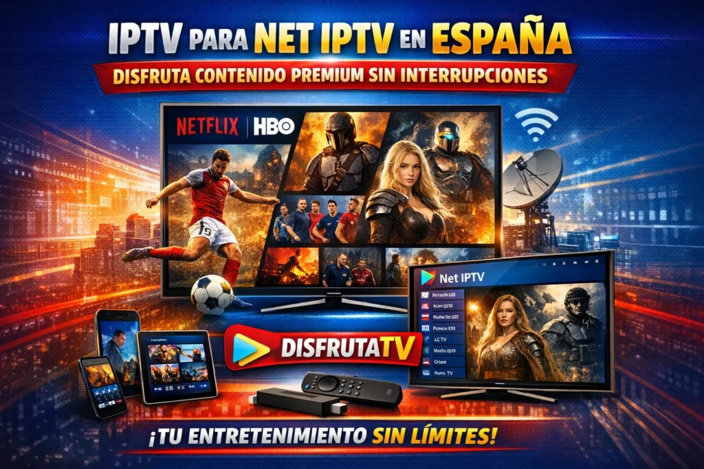 IPTV para Net IPTV en España – Disfruta Contenido Premium sin Interrupciones
