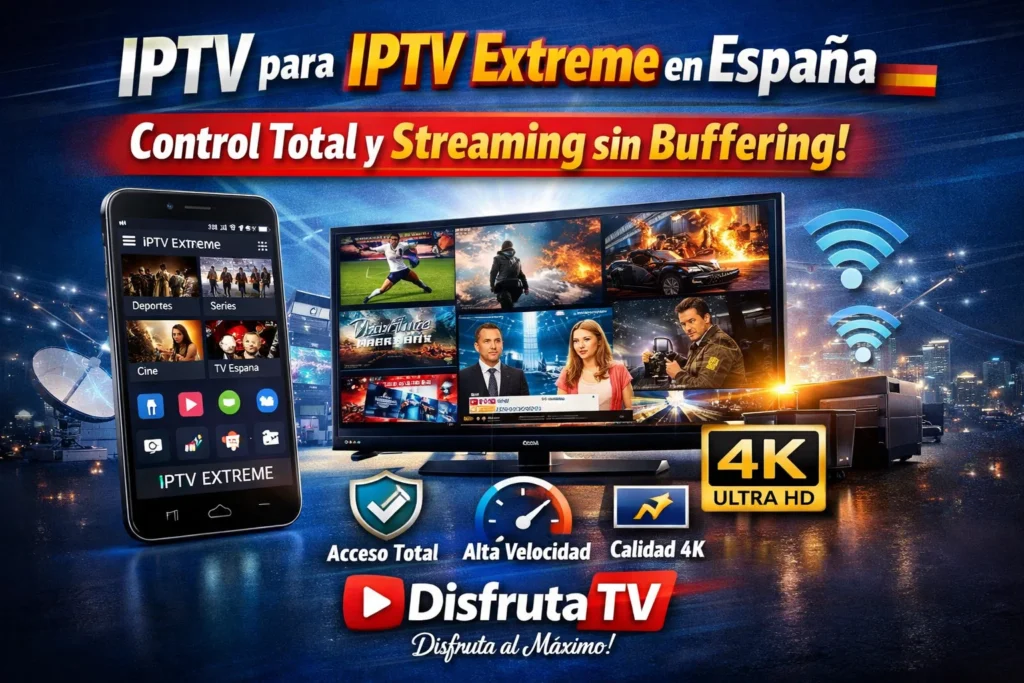 IPTV para IPTV Extreme en España – Control Total y Streaming sin Buffering