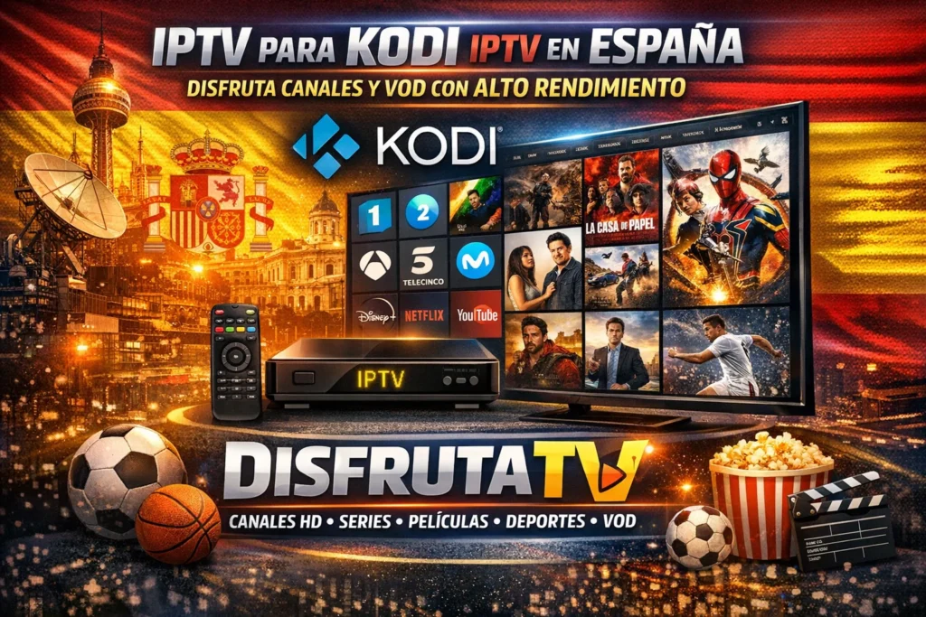 IPTV para Kodi IPTV en España – Disfruta Canales y VOD con Alto Rendimiento